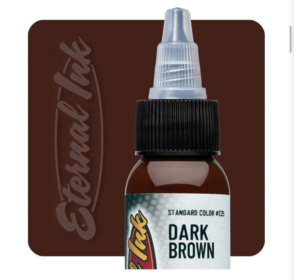 Eternal Ink タトゥーインク Dark Brown 1オンス