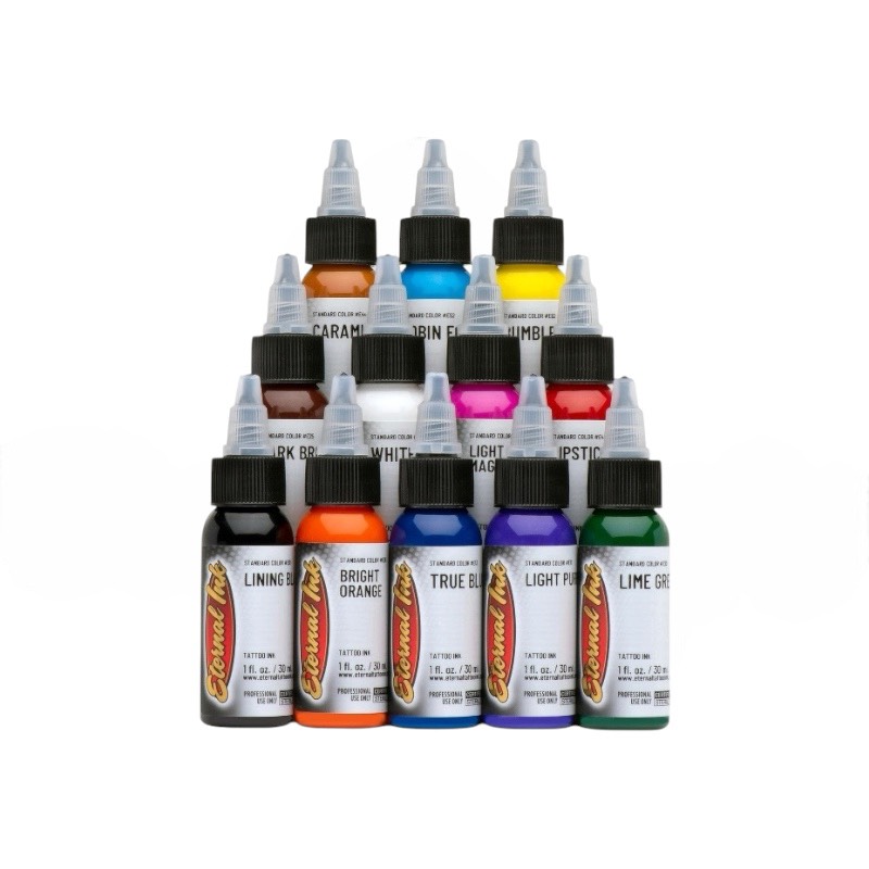 Eternal Ink（エターナルインク）タトゥーインク シンプルカラー 30ml x 12色セット