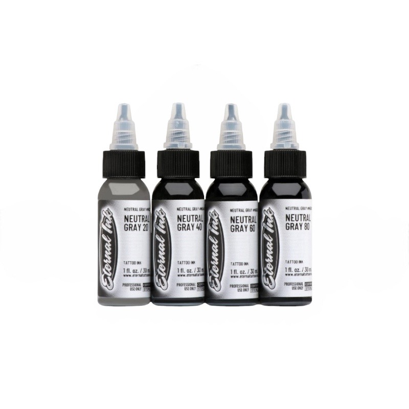 Eternal Ink Neutral Gray（エターナルインク ニュートラルグレー）30ml x 4色セット