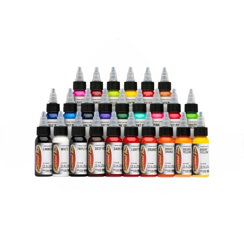 Eternal Ink（エターナルインク）タトゥーインク シンプルカラー 30ml x 25色セット